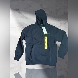 John Deere Men's Quarter Zip Hoodie Color Black Size Small